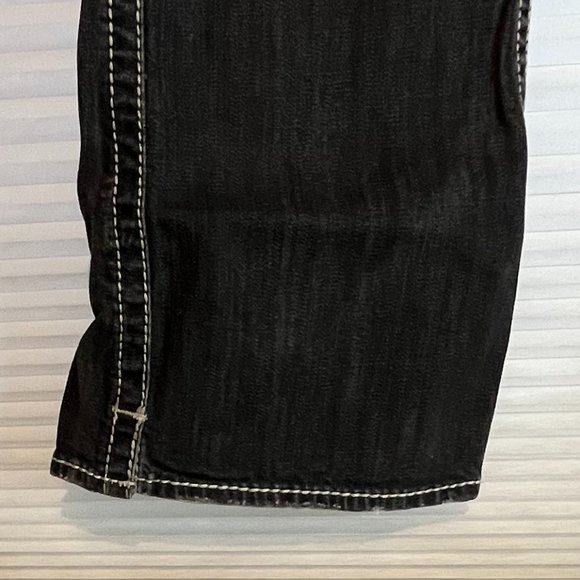 SILVER FRANCIS LOW RISE BOOTCUT BLACK FADED WASH JEANS Size 29x28 NWOT - Picture 4 of 9